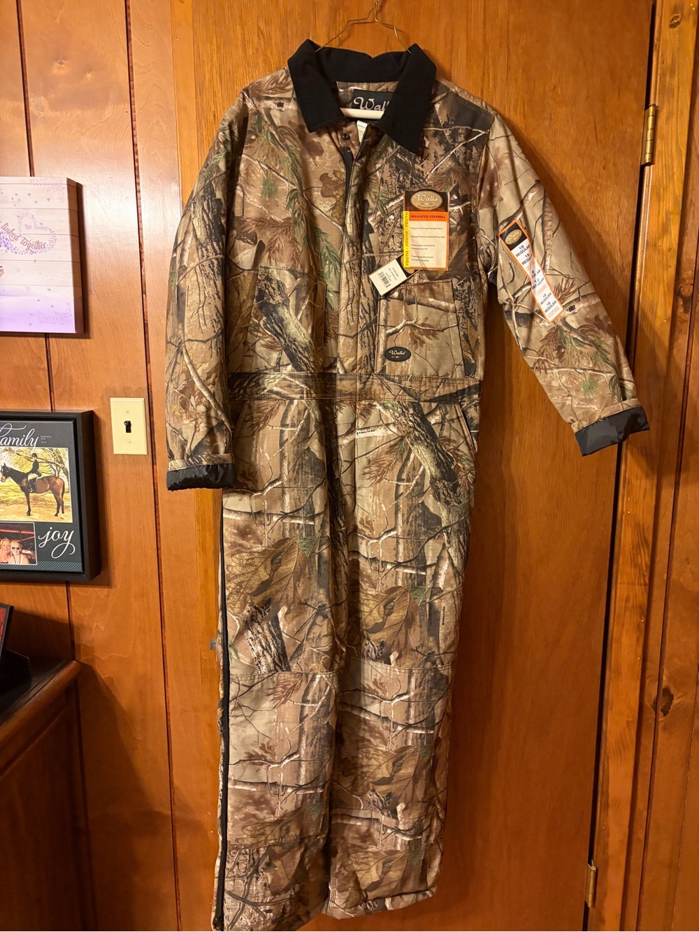 Walls Kids Realtree Camo Insulated Coverall Jacket - Brown & Green